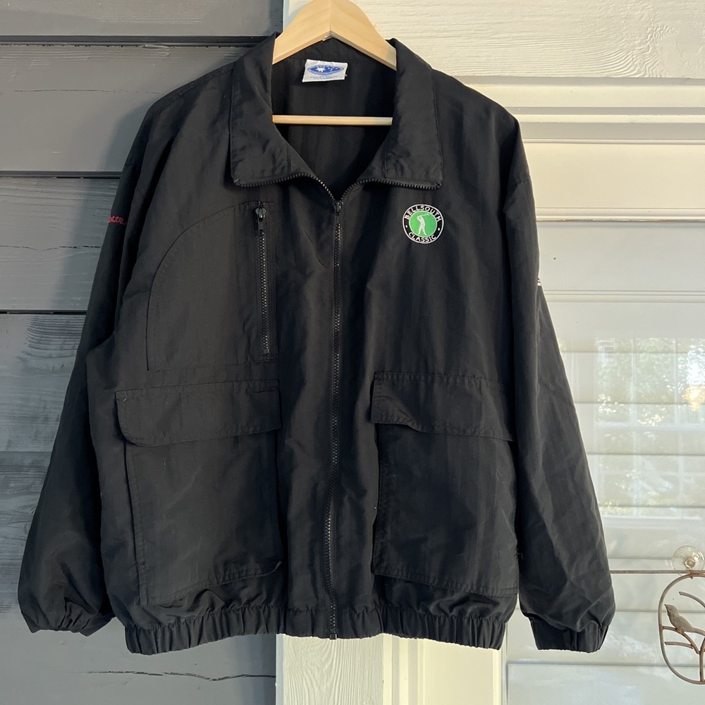 Vtg 1996 BellSouth Classic Golf Jacket Atlanta Country Club Flags Chairman L XL